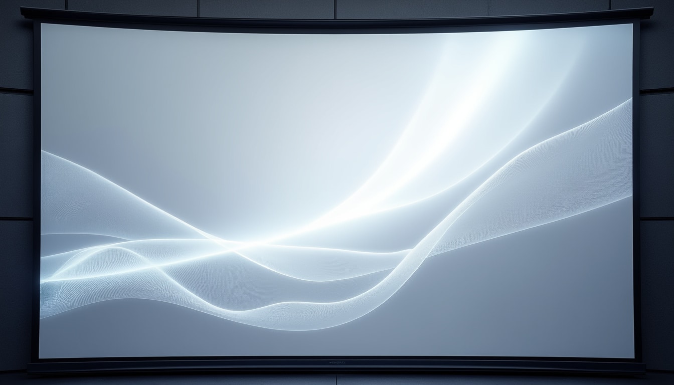Écran de projection : gain, format et texture